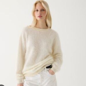 NWT JCrew brushed cashmere oversized sweater